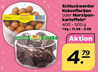 NETTO Schluckwerder Kokosflocken oder Marzipan-kartoffeln* 400-500 g Angebot