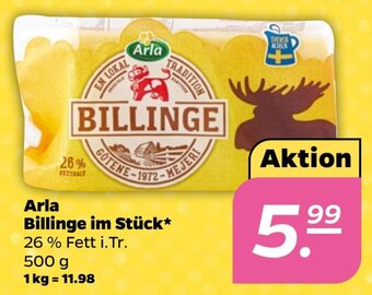 NETTO Arla Billinge im Stück 500 g Angebot