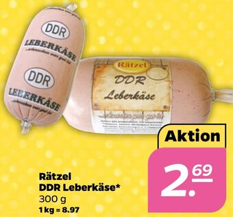 NETTO Rätzel DDR Leberkäse* 300 g Angebot