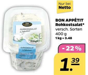 NETTO BON APPÉTIT Rohkostsalat 400 g Angebot