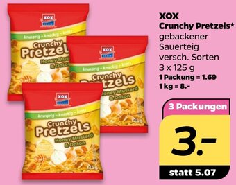 NETTO XOX Crunchy Pretzels 3 x 125 g Angebot