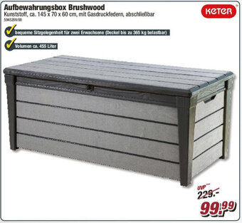 Poco Keter Aufbewahrungsbox Brushwood Angebot