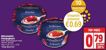 Edeka Mövenpick Feinjoghurt 150g Becher Angebot