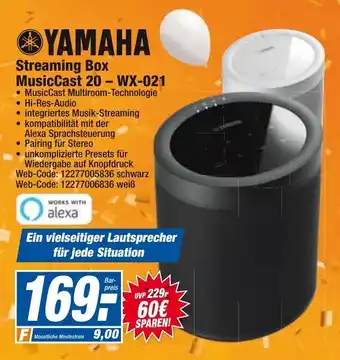 HEM Expert Yamaha Streaming Box MusicCast 20-WX 021 Angebot