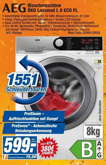 HEM Expert AEG Waschmaschine öko Lavamat L 8 ECO FL Angebot