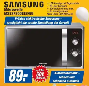 HEM Expert Samsung Mikrowelle MS23F300EES/EG Angebot