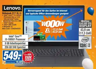 HEM Expert Lenovo Notebook V17 IIL I3 Angebot