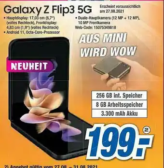 Expert Galaxy Z Flip3 5g Angebot