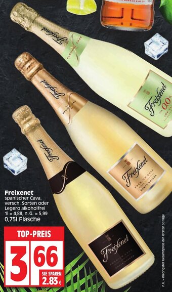 Edeka Freixenet spanischer Cava 0,75 L Flasche Angebot