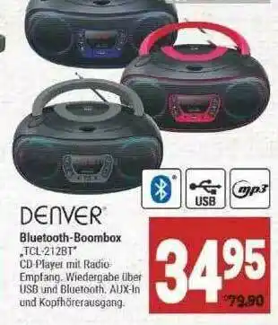 Marktkauf Denver Bluetooth-boombox Angebot