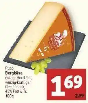 Marktkauf Rupp Bergkäse Angebot