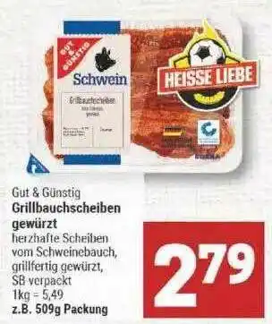 Marktkauf Gut & Günstig Grillbauchscheiben Gewürzt Angebot