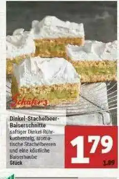 Marktkauf Schäfer's Dinkel-stachelbeer-baiserschnitte Angebot