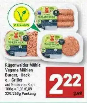 Marktkauf Rügenwalder Mühle Vegane Mühlen-burger, -hack Oder -griller Angebot