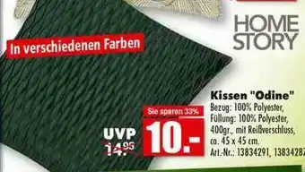 Möbel Mahler Home Story Kissen Odine Angebot