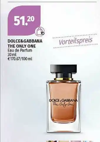 Müller Dolce&gabbana The Only One Eau De Parfum Angebot