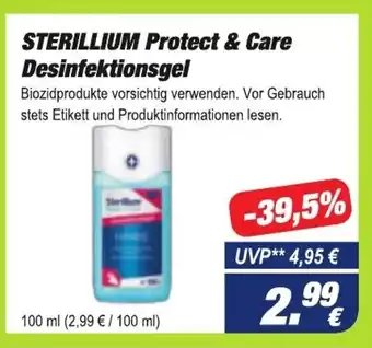 Easy Apotheke Sterillium Protect & Care Desinfektionsgel 100ml Angebot