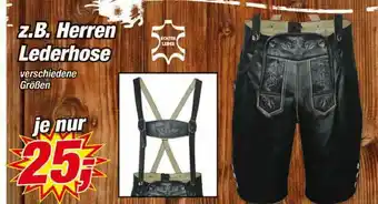 Posten Börse Z.b Herren Lederhose Angebot