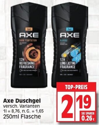 Edeka Axe Duschgel 250 ml Flasche Angebot