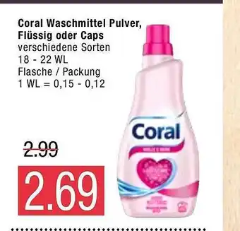 Marktkauf Coral Waschmittel Pulver, Flüssig oder Caps Angebot