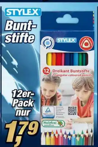 Posten Börse Stylex Buntstifte 12er-pack Angebot