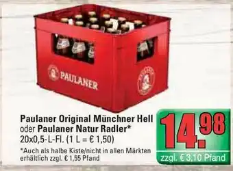 Profi Getränke Paulaner Original Müchner Hell Oder Paulaner Natur Radler Angebot