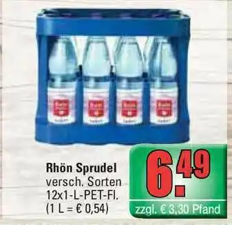 Profi Getränke Rhön Sprudel Verschiedene Sorten Angebot