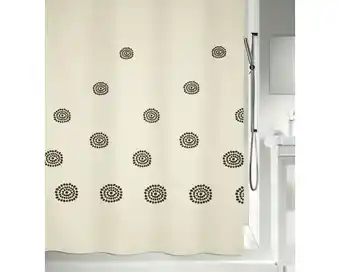 Hornbach Duschvorhang spirella tribal beige 180 x 200 cm Angebot