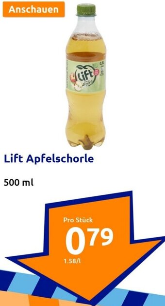 Action Lift Apfelschorle 500 ml Angebot