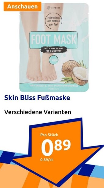 Action Skin Bliss Fußmaske Angebot