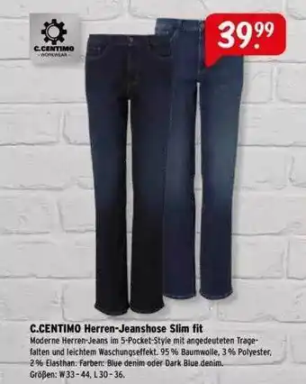 Raiffeisen Markt C. Centimo Herren-jeanshose Slim Fit Angebot