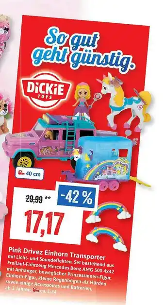 Stolz Pink Drivez Einhorn Transporter Angebot