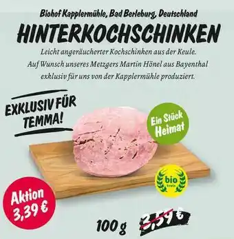 Temma Hinterkochschinken Angebot