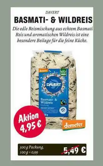 Temma Davert Basmati- & Wildreis Angebot