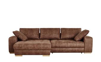 Höffner Bobb ecksofa cognac - mikrofaser caro Angebot