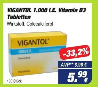 Easy Apotheke Vigantol 1.000 I.E. Vitamin D3 Tabletten Angebot