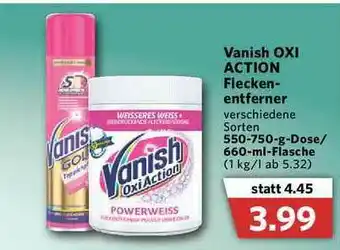 Combi Vanish Oxi Action Fleckenentferner Angebot