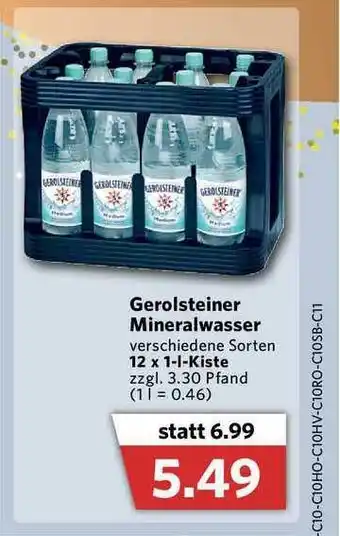 Combi Gerolsteiner Mineralwasser Angebot