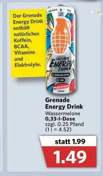 Combi Grenade Energy Drink Angebot