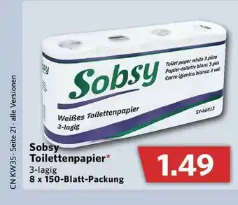 Combi Sobsy Toilettenpapier Angebot