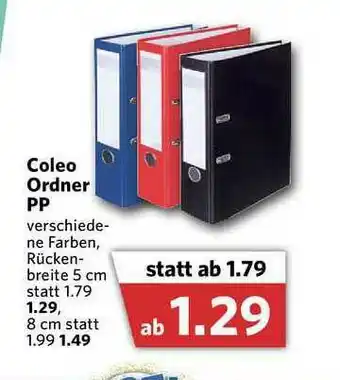 Combi Coleo Ordner PP Angebot