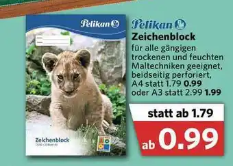 Combi Pelikan Zeichenblock Angebot