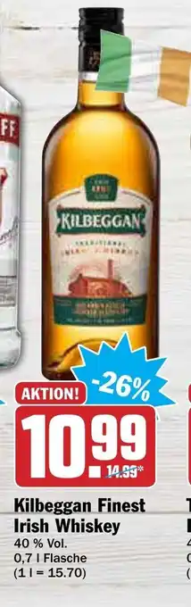 AEZ Kilbeggan Finest Irish Whiskey 0,7L Angebot