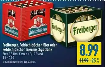 diska Freiberger, Feldschlößchen Bier Oder Feldschlößchen Biermischgetränk Angebot