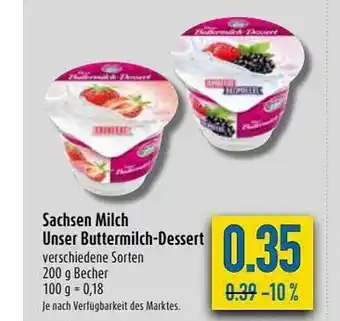 diska Sachsen Milch Unser Buttermilch-dessert Angebot