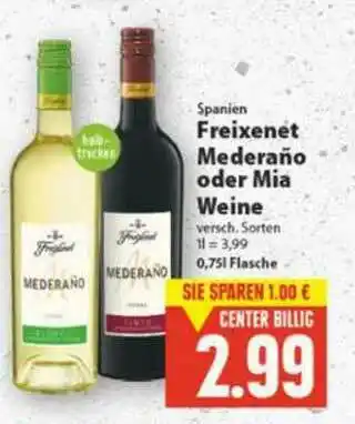 E-Center Freixenet Mederaño Oder Mia Weine Angebot