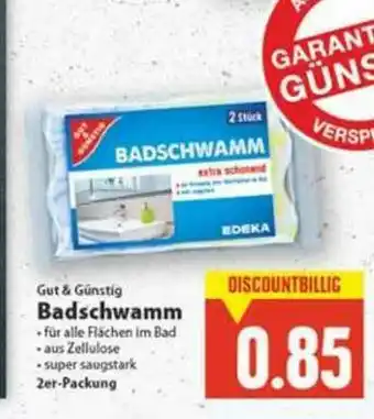 E-Center Gut & Günstig Badschwamm Angebot