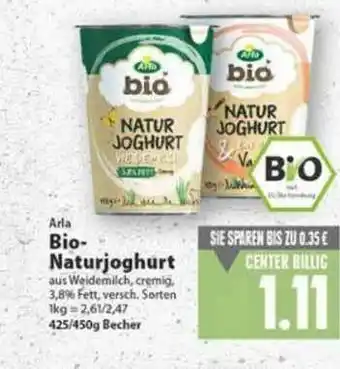 E-Center Arla Bio-naturjoghurt Angebot