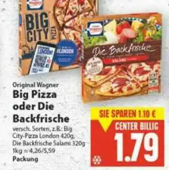 E-Center Big Pizza Oder Die Backfrische Angebot