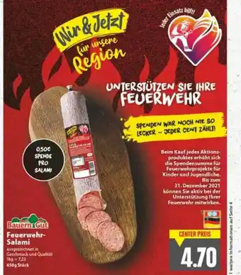 E-Center Bauern Gut Feuerwehr-salami Angebot